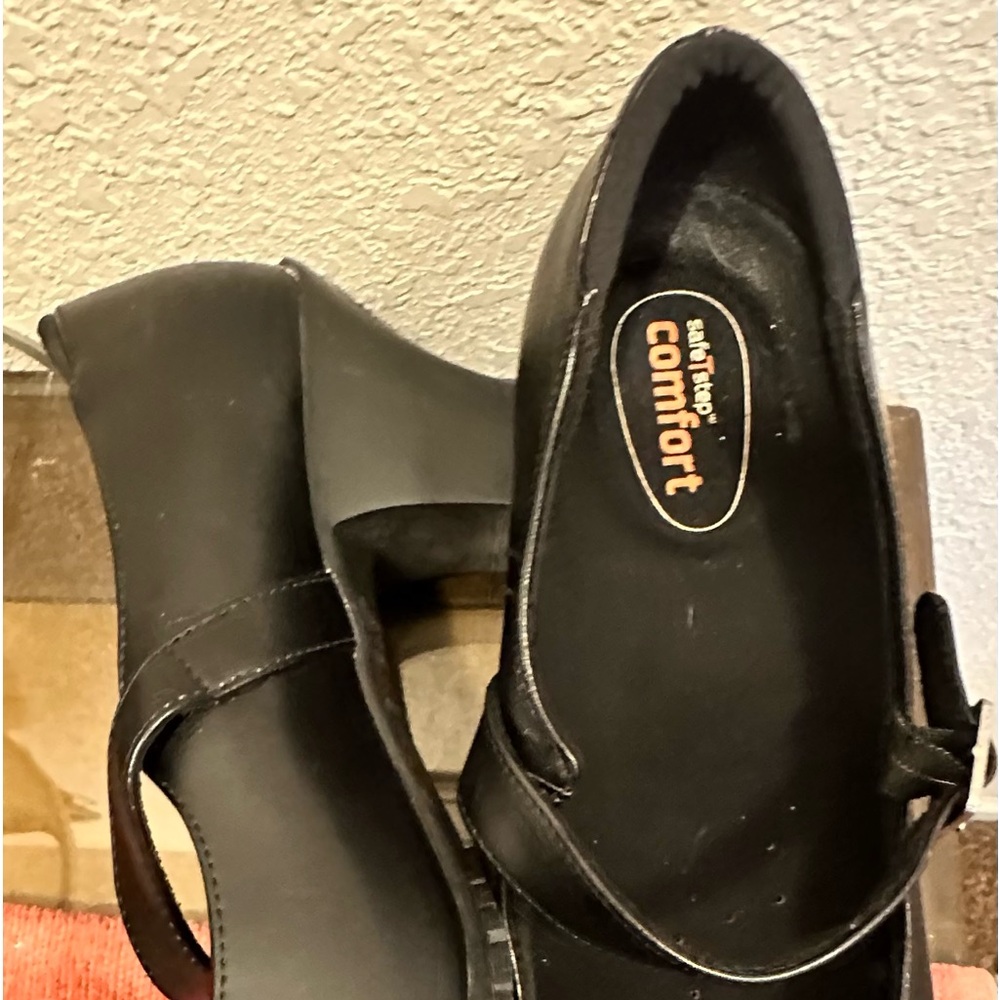 Women's SafeTStep Mary Jane Comfort Work Travel Shoes Black Size 11